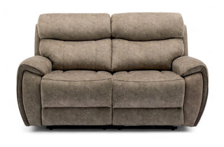 Titan 2 Seater Recliner Electric Cinema Sofa Mink Fabric