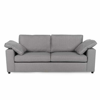 Amalfi Dream 3 Seater Fabric Sofa | Silver Upholstery | Spacious Design - Sofa In Store
