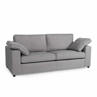 Amalfi Dream 3 Seater Fabric Sofa | Silver Upholstery | Spacious Design - Sofa In Store