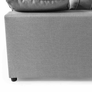 Amalfi Dream 3 Seater Fabric Sofa | Silver Upholstery | Spacious Design - Sofa In Store