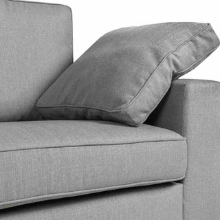 Amalfi Dream 3 Seater Fabric Sofa | Silver Upholstery | Spacious Design - Sofa In Store
