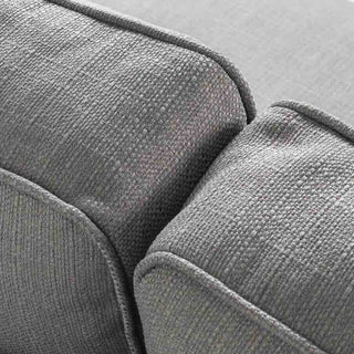 Amalfi Dream 3 Seater Fabric Sofa | Silver Upholstery | Spacious Design - Sofa In Store