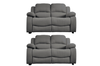 Valerie Grey Fabric 2+2 Seater Sofa Set – Stylish Contemporary Design - Sofa In Store