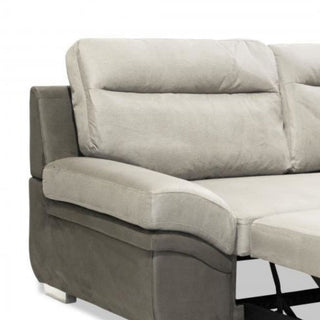 Linen Grey 2 Seater Storage Corner Sofabed | Stylish Comfort | 260 cm Width - Sofa In Store