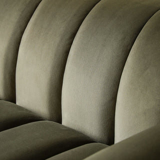 Coste Fabric 3 Seater Sofa | Moss Green | Retro Design & Comfort - Sofa In Store