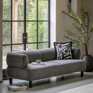 Ardo Fabric 3 Seater Sofa | Anthracite Grey | Modern Design & Comfort - Sofa In Store
