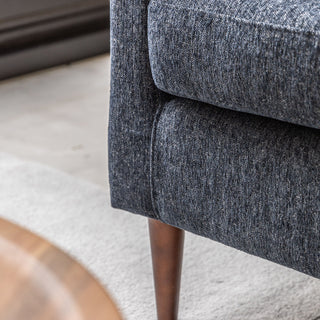 Gateford Fabric 2 Seater Sofa | Charcoal Grey | Deep Cushions & Wood Legs - Sofa In Store