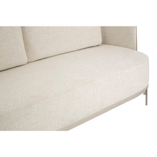 Markeb Upholstered Fabric 2 Seater Sofa | White Elegance | Modern Design - Sofa In Store