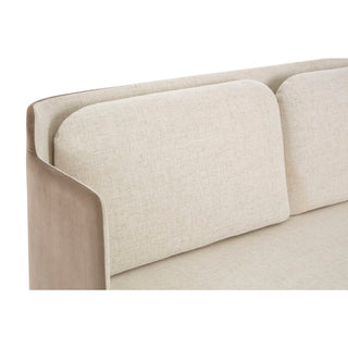 Markeb Upholstered Fabric 2 Seater Sofa | White Elegance | Modern Design - Sofa In Store