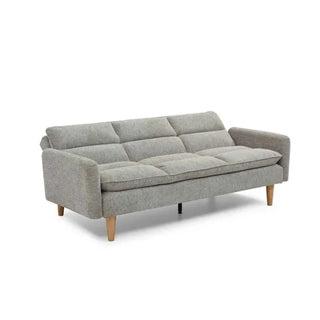 Shankar Cosy Rest 3 Seater Sofa Bed | Chenille Effect Fabric | Grey - Sofa In Store
