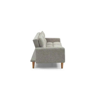 Shankar Cosy Rest 3 Seater Sofa Bed | Chenille Effect Fabric | Grey - Sofa In Store