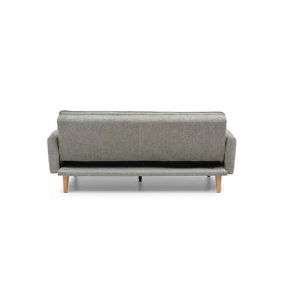 Shankar Cosy Rest 3 Seater Sofa Bed | Chenille Effect Fabric | Grey - Sofa In Store