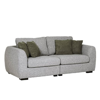 Santiago Fabric 3 Seater Sofa | Grey Upholstery | Black Legs - Sofa In Store