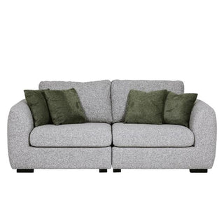 Santiago Fabric 3 Seater Sofa | Grey Upholstery | Black Legs - Sofa In Store