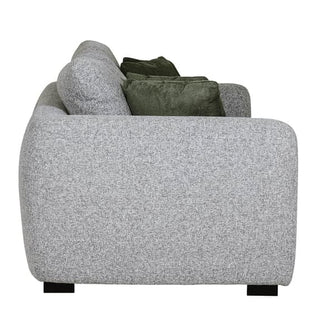 Santiago Fabric 3 Seater Sofa | Grey Upholstery | Black Legs - Sofa In Store