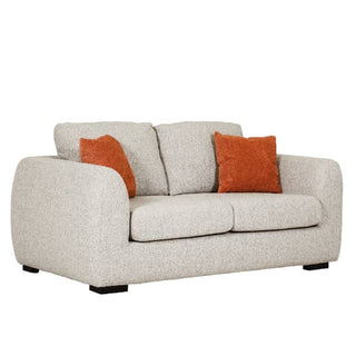 Santiago Fabric 2 Seater Sofa | Natural Upholstery | Black Legs - Sofa In Store