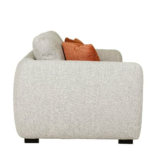 Santiago Fabric 2 Seater Sofa | Natural Upholstery | Black Legs - Sofa In Store