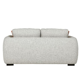 Santiago Fabric 2 Seater Sofa | Natural Upholstery | Black Legs - Sofa In Store