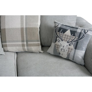 Franciscan 3 - Piece Upholstered Fabric Corner Sectional Light Grey Sofa - Sofa In Store