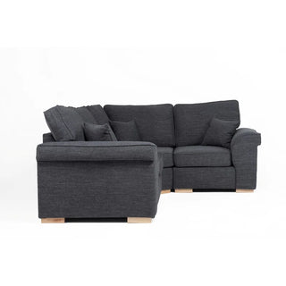 Picadilly Charcoal Grey 3-Piece Right-Hand Corner Sofa – Fabric Upholstery, L-Shaped, Deep Cushions - Sofa In Store