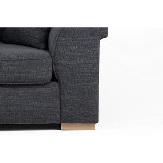 Picadilly Charcoal Grey 3-Piece Right-Hand Corner Sofa – Fabric Upholstery, L-Shaped, Deep Cushions - Sofa In Store