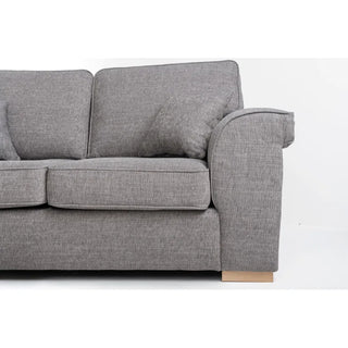 Picadilly Steel Grey 3-Piece Right-Hand Corner Sofa – Fabric Upholstery, L-Shaped, Deep Cushions - Sofa In Store