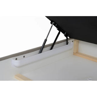 Flavius Black Fabric L-Shaped Corner Sofa Bed – Fold-Out Design with Underseat Storage - Sofa In Store