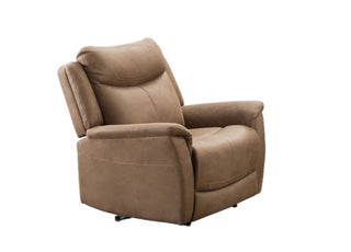 SOFAINSTORE Avelino Camel Tan Nubuk Electric Recliner Armchair – Premium Comfort, Soft-Touch Fabric, Powered Recline