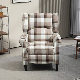 HOMCOM 160° Reclining Armchair, with Footrest - Brown - Sofa In Store