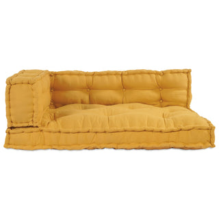 vidaXL Yellow Fabric Cushion for Pallet Sofa with Arm and Back Support - Sofa In Store