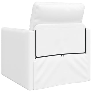 vidaXL Floor Sofa Bed 2-in-1 White 74x77x81 cm Faux Leather - Sofa In Store