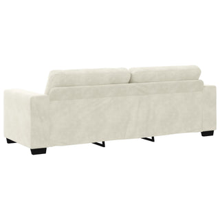vidaXL Sofa Velvet cream Velvet fabric Medium Durable Sofa - Sofa In Store