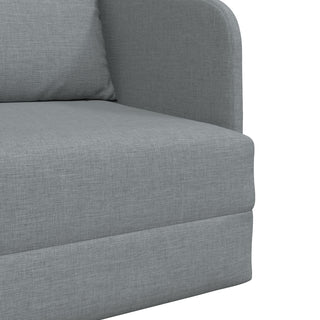 vidaXL Floor Sofa Bed 2-in-1 Light Grey 65x80x83 cm Fabric - Sofa In Store