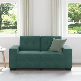 vidaXL Loveseat Sofa in Dark Green Velvet, 120 cm