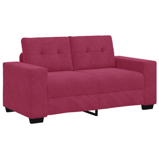 vidaXL Loveseat Sofa in Wine Red, 120 cm, Velvet