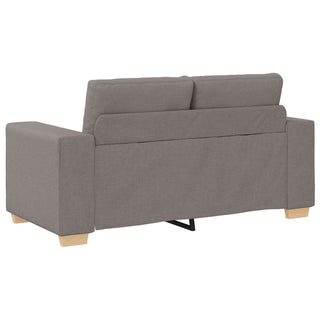 vidaXL 3 Piece Sofa Set with Cushions in Taupe Fabric