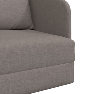 vidaXL Floor Sofa Bed 2-in-1 Taupe 65x80x83 cm Fabric - Sofa In Store