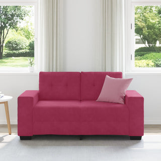 vidaXL Loveseat Sofa in Wine Red, 120 cm, Velvet