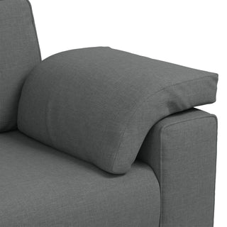 vidaXL 2 Piece Sofa Set with Cushions in Dark Grey Fabric - Sofa In Store