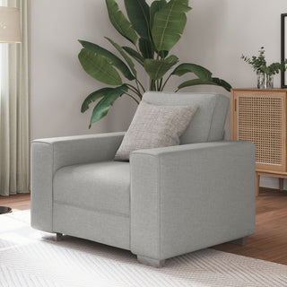vidaXL Sofa Chair Cloud Grey 59 cm Fabric - Sofa In Store