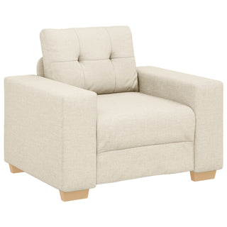 vidaXL 3 Piece Sofa Set with Cushions Linen - Sofa In Store