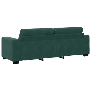 vidaXL 2 Piece Sofa Set with Cushions Dark Green Velvet