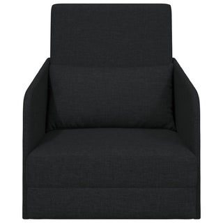 vidaXL Floor Sofa Bed 2-in-1 Black 65x80x83 cm Fabric - Sofa In Store