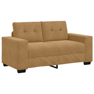 vidaXL Brown Velvet Loveseat Sofa, 120 cm - Sofa In Store