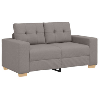 vidaXL 3 Piece Sofa Set with Cushions in Taupe Fabric