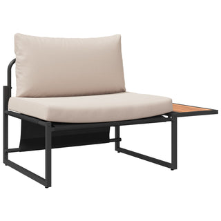 vidaXL 3 Piece Garden Sofa Set with Taupe Cushions
