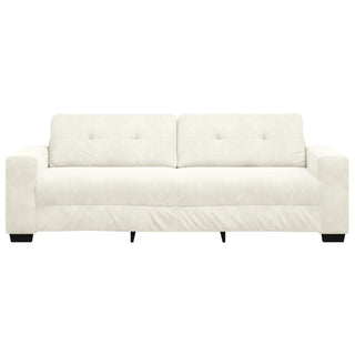 vidaXL Sofa Velvet cream Velvet fabric Medium Durable Sofa - Sofa In Store