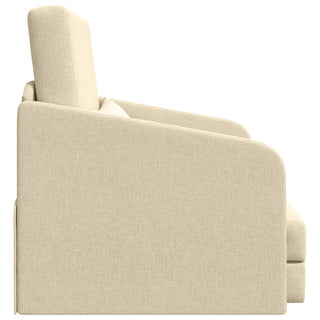 vidaXL Floor Sofa Bed 2-in-1 Cream 65x80x83 cm Fabric - Sofa In Store