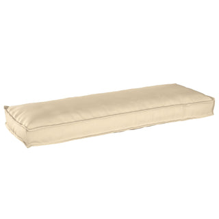 vidaXL Outdoor Cushion Beige Polyester Large Sofa Cushion Rectangular