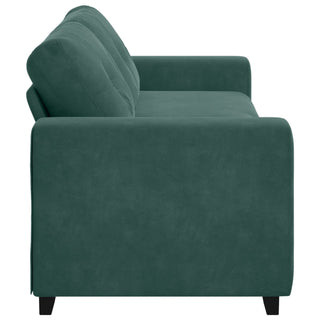 vidaXL 3-Seater Sofa in Dark Green Velvet, 180 cm